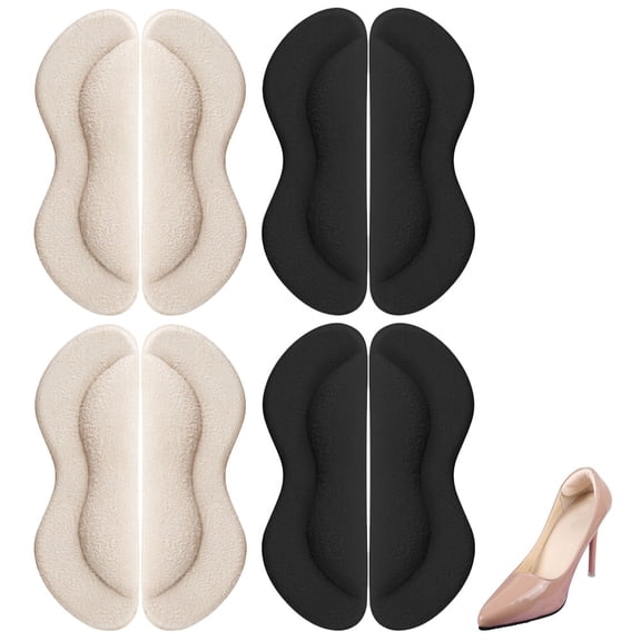 4 Pairs Heel Cushion High Heels Stickers Self-adhesive Pads