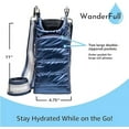 thumbnail image 4 of WanderFull Crossbody HydroBag Stylish Puffer Tote for Water Bottle, 4 of 6