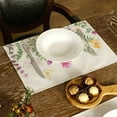 thumbnail image 2 of Jbralid Spring Placemats 12x18 Inches Set of 4, Flower Butterfly Seasonal Farmhouse Linen Indoor Kitchen Dining Table Mats Decorations for Home Party, 2 of 5
