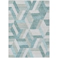 thumbnail image 2 of Addison Rugs Chantille Indoor/Outdoor Transitional Geometric Teal Washable Rectangle Rug, 8' x 10', 2 of 6