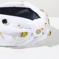thumbnail image 4 of IDALL Rhinestone Headband Head Bands for Women's Hair Pearl Headbands for Women Flower Crowns for Women Holiday Headbands for Women Mardi Gras Head Piece for Women Christmas Crown Z2 White One Size, 4 of 6