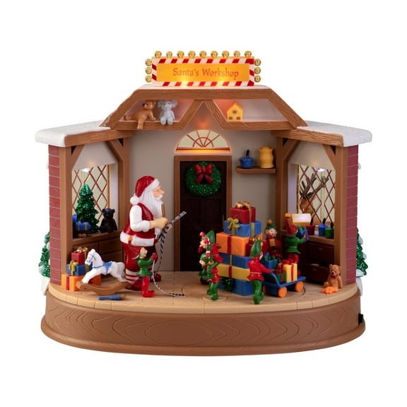 Mr. Christmas Animated Musical Santa's Workshop, Brown, 1 Count
