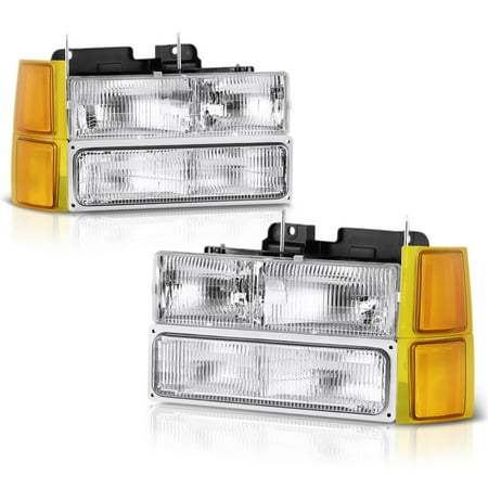 2500 Pickup Hub - VIPMOTOZ For 1994-1998 Chevy C/K 1500 2500 3500 Pickup Suburban Tahoe Headlights