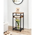 thumbnail image 2 of Tall Side Table, 30 inch High End Table, Small Entryway Table, Bedside Table for Living Room and Bedroom, Rustic Brown & Black, 2 of 7