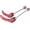 Red, variant on 1 Pair Bicycle Skewers Quick Release Axle Skewers Front Rear Bike Axle Wheel Hub 110/135mm for MTB Mountain Road Bike MTB BMX
