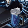 thumbnail image 6 of 40oz Tumbler with Handle and Straw, Vacuum Insulated Stainless Steel Travel Mug, Fits Car Cup Holder, Liquid & Marble Print, 6 of 6