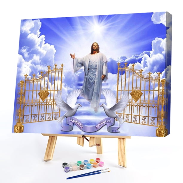 DIY pintura al óleo por números Dios cuadro sin marco Craft Kit para el hogar sala de estar Likrtyny decoración de arte