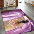 thumbnail image 2 of Spring Flowers Area Rugs 4x6 ft Oil Painting Colored Floral Window Curtain Scenery Washable Rug Non Slip Indoor Carpet Absorbent Floor Mat for Living Room Bedroom Dining Room, 2 of 9