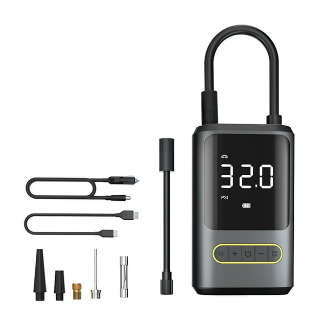 Automobile Tire Pump,Wireless Automobile Tires Inflator Filling Pump,Vehicles Car Tire Filling Pump Charging Pump LED,Electric Tyre Inflator Pump Cars Motorcycle Truck,Bicycles Car Dual Power