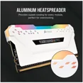thumbnail image 4 of CORSAIR Vengeance RGB Pro 16GB (2 x 8GB) 288-Pin PC RAM DDR4 3200 (PC4 25600) Desktop Memory Model CMW16GX4M2E3200C16W, 4 of 4