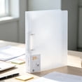 thumbnail image 4 of A4 Size Plastic Binder Folder, 2 Hole PP File Folder, Sturdy Paperwork Storage Binder, Office Document Binder File Folder, A4 Portfolio Folder, Durable Office Organizing Implements, White, 4 of 5