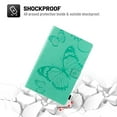 thumbnail image 5 of Dteck Folio Case for Lenovo Tab M10 FHD Plus 10.3 inch TB-X606F, Embossed Butterfly PU Leather Folio Stand Case with Card Holders Cover Auto Wake Sleep,Green, 5 of 5
