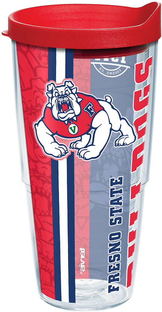 Tervis Made in USA Double Walled Fresno State Bulldogs Insulated Tumbler  Cup Keeps Drinks Cold & Hot, 24oz, College Pride