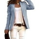 thumbnail image 1 of Chaqueta de traje con solapa para oficina de trabajo para damas Blazer de un botón, 1 of 4