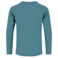 thumbnail image 6 of qolati Long Sleeve Shirts for Men Casual Button Down Henley Pullover Tee Lightweight Classic Fit Sport Athletic T-Shirts Sky Blue XXXL, 6 of 6