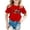 Red, variant on Kids' Neon Graphic Print T-Shirt, Cool 3D Design, Short Sleeve, Casual Comfort for Boys & Girls (8-12 Years)