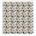 thumbnail image 3 of Ambesonne Coconut Shower Curtain, Exotic Summer Island Fruit, 69"Wx75"L, Blush Brown Pale Blue, 3 of 5
