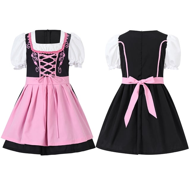 XASZHN Jupe Courte Mignonne pour Filles Enfants Festival Multicolore Campus Activité Performance Vêtements Rouge_003 L
