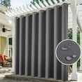 Outdoor Curtains Waterproof Sun Blocking Curtains Heavy Duty Vertical Blind Grommet Shades for