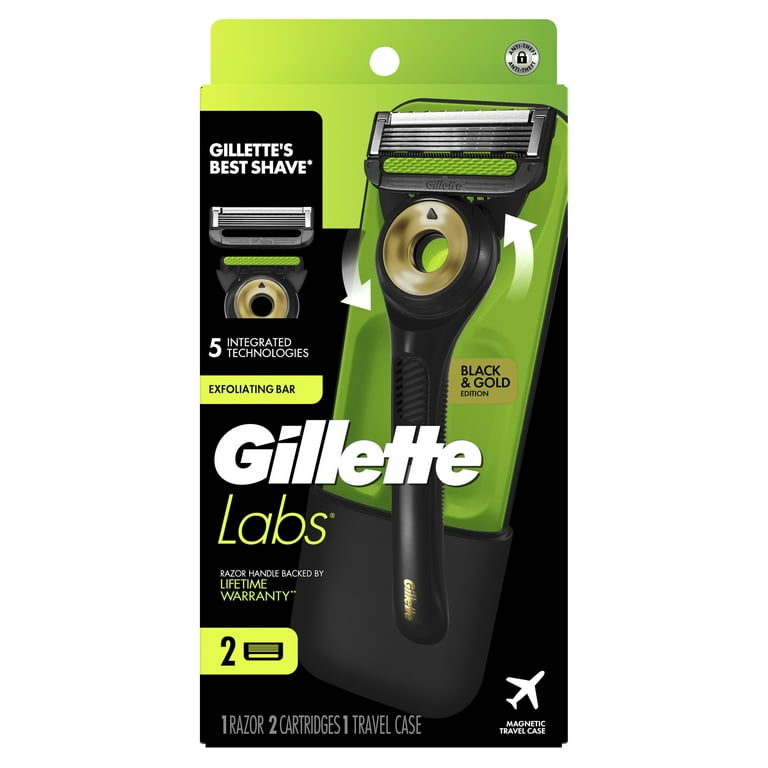 Gillette Labs Black & Gold Editionジレットラボ Gillette Labs with Exfoliating Bar Black & Gold Edition