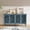 Antique Blue, variant on 60" Antique Buffet Cabinet with Floral Carvings with Solid Wood Legs&Antique Brass Handles&Adjustable Shelves, TV Stand for 65''+ TV, Sideboard for Living Room,Dining Room (Antique Blue)