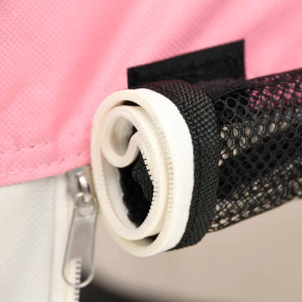 vidaXL Foldable Dog Playpen with Carrying Bag Black 57.1"x57.1"x24"