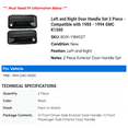 thumbnail image 2 of Left and Right Door Handle Set 2 Piece - Compatible with 1988 - 1994 GMC K1500 1989 1990 1991 1992 1993, 2 of 2