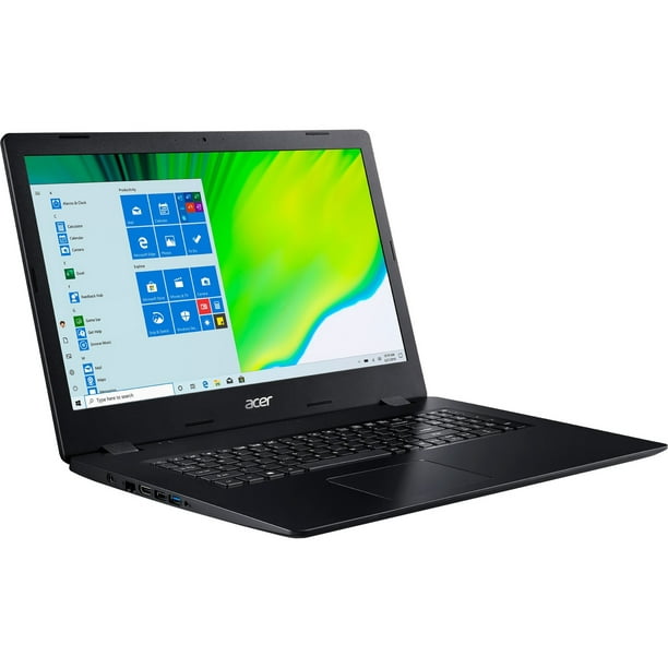Acer Aspire 3 17.3" Laptop, Intel Core i3 i3-1005G1, 8GB RAM, 1TB HD, DVD Writer, Windows 10 Home, Shale Black, A317-52-310A