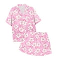 thumbnail image 5 of Luvoko Ensemble de Pyjama 2 Pcs pour Enfants Imprimé Graphique Chemise à Manches Courtes Boutonnée Shorts Pyjama, 5 of 5