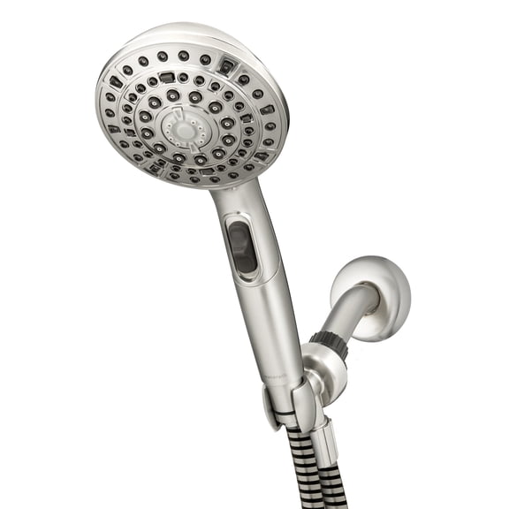 Waterpik 7-Mode Powerpulse Massage Hand Held Shower, Brushed Nickel, VOT-669E