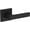 Black, variant on Baldwin PVSHASSR044 Sharpewood Privacy Door Lever Set - Brass