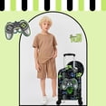 thumbnail image 4 of Kids Carry on Luggage Sets for Boys Rolling Suitcase with Wheels Hardshell with Travel Pillow Toddler Travel Essential, 4 of 4
