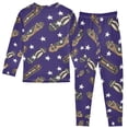 thumbnail image 2 of joogoo Skateboard Stars Blue 2 Piece Long Sleeve Tee and Pants Cotton Pajama Set 8Y, 2 of 7