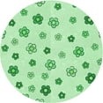 thumbnail image 1 of Ahgly Company Machine Washable Indoor Square Transitional Mint Green Area Rugs, 3' Square, 1 of 7