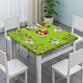 thumbnail image 3 of Square Tablecloth with Elastic Edges 34 * 34 Inch Waterproof Table Cover Washable Indoor and Outdoor for Party Kitchen Dinner Banquet Patio Picnic, 3 of 3