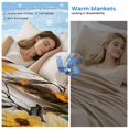 thumbnail image 2 of Yellow Floral Spring Cooling Blanket, Lightweight Breathable Summer Throw Blanket with Double Sided Cold Effect, Vintage Summer Botanical Picnic Beach Blankets Bed Sheet for Hot Sleepers 60"x80", 2 of 8