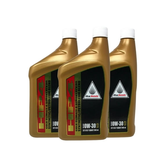 Honda OEM HP4 0W-30 Synthetic Blend Oil 08C35-A03W0M Cold Climate - 3 Pack