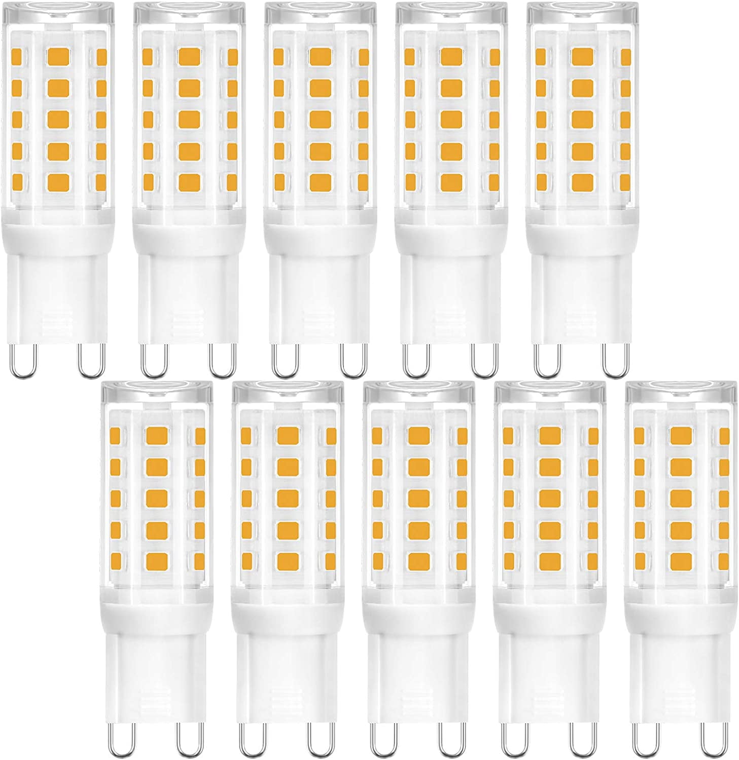harmonisk kompensation varm G9 LED Bulbs Dimmable Warm White, 4W G9 LED Light Bulbs Equivalent to 40W  Halogen Bulbs, CRI>85Ra, No Flicker, 385LM, 3000K, AC 120V, 10-Pack, -  Walmart.com