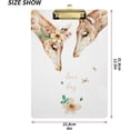 thumbnail image 2 of FMSHPON Cartoon Giraffe Tropical Clipboard Hardboard Wood Nursing Clip Board and Pull for Standard A4 Letter 13x9 inches, 2 of 7