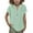 Mint Green C, variant on Bovxnpu Kids Summer Tops, Toddler Girls Casual T Shirt, Girls Summer Fashion Solid Button Shirt Female V-Neck Loose T-shirt Blouse 7 Years