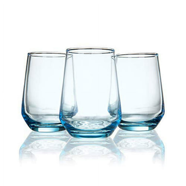 Water and Juice Drinking Glasses Set of 6, Kitchen Glassware Set, 7 oz