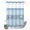 Blue, variant on No Hook Shower Curtain, Pink Summer Coastal Shower Curtains for Bathroom with See Through Top Window, Modern Ocean Waves Starfish Shell Waterproof & Washable Bath Curtain Stand Up Stall 36"x72"