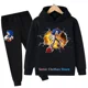thumbnail image 3 of Conjuntos de ropa con capucha y pantalones de Sonic para niños y niñas, trajes de disfraces de Sonic de América, 3 of 5