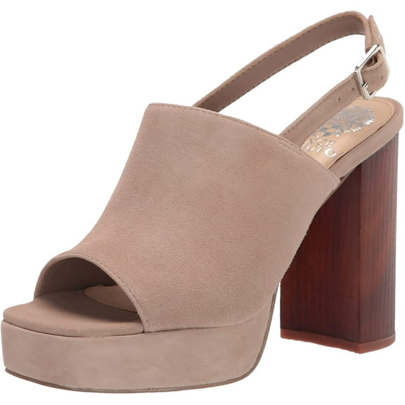 Vince Camuto Womens Sovetta Platform Sandal Heeled 10 Truffle Taupe