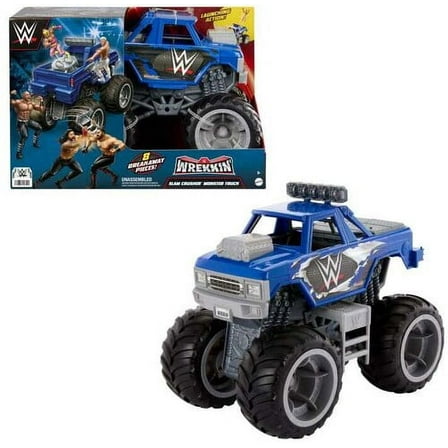 Mattel WWE Vehicle Wrekkin Slam Crusher Monster Truck