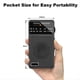 thumbnail image 3 of Radio Portátil AM/FM, Radio de Bolsillo con Altavoz y Conector para Auriculares, Mini Radios de Transistores con Clip Trasero para Personas Mayores, Color Negro., 3 of 5