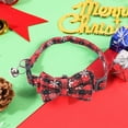 thumbnail image 6 of PONPRNGY Christmas Collar and Bow tie with Classic Snowflake Pattern, Adorable Collar with Light Release Buckle Pet Accessories for Puppy ss Pets, 6 of 6