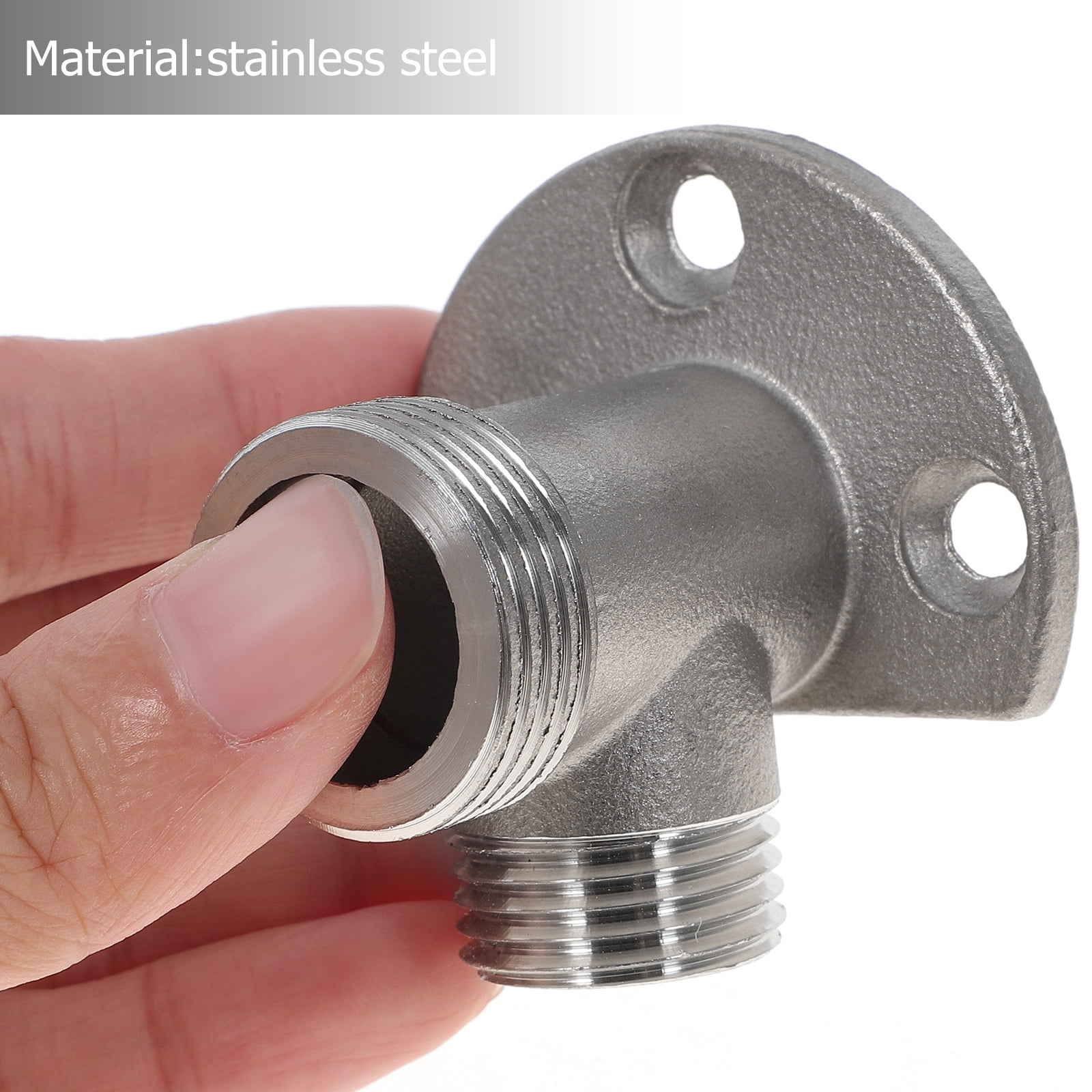 SUPVOX Stainless Steel Wall Mount Shower Hose Connector - Faucet Adapter Kit For Bathtub & Sink (25mm/20mm)