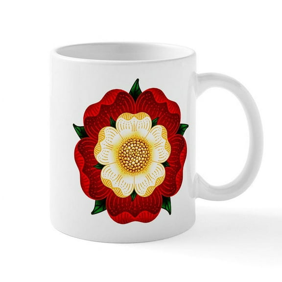 CafePress - Tudor Rose Mug - 11 oz Ceramic Mug - Novelty Coffee Tea Cup
