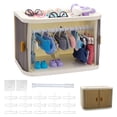 thumbnail image 1 of Organizador de ropa para muñecas WALLFID plegable con 15 perchas y varilla, 1 of 6